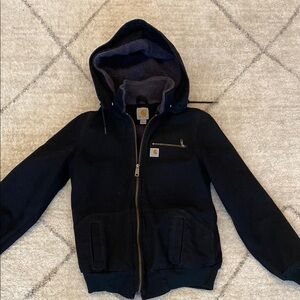 Women’s Black Hooded Fleece Carhartt Jacket